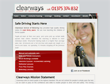 Tablet Screenshot of clearways-som.co.uk